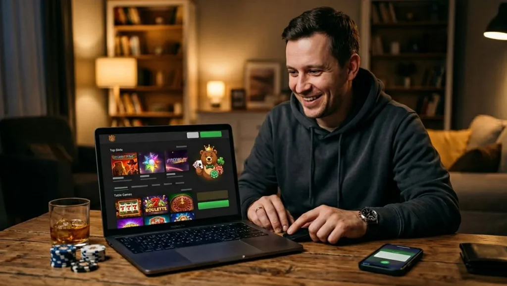 Быстрый Lucky Bear casino вход: регистрация нового игрока за 1 минуту и старт игры