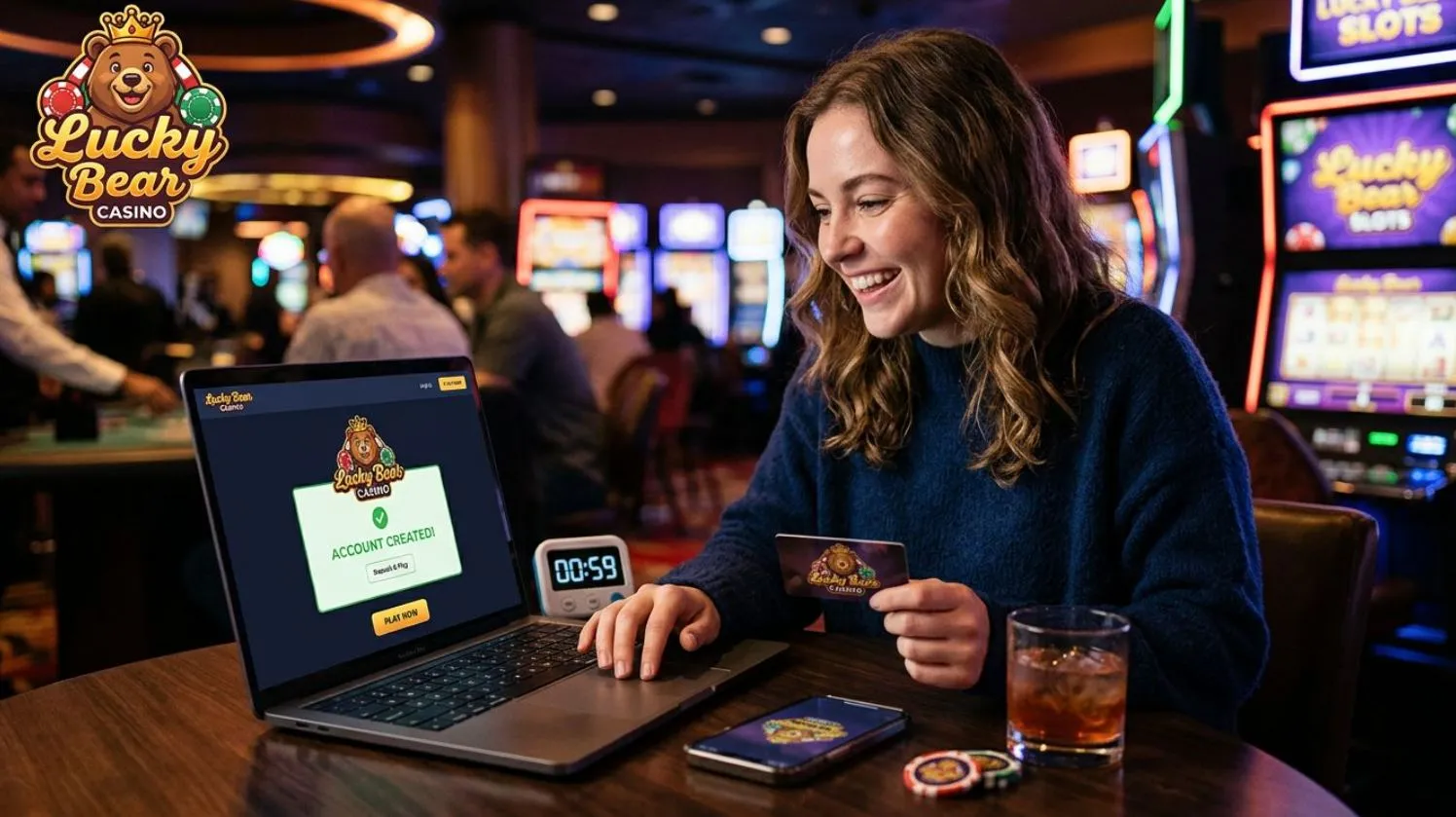 Lucky Bear casino вход: регистрация и начало игры за 1 минуту